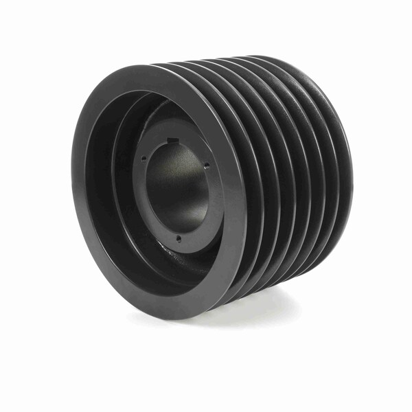 7 Groove Cast Iron Bushed Bore Multiple Sheave, 7C106R